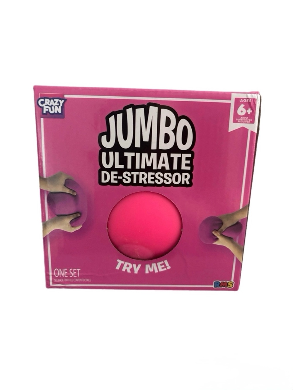 VIRAL Crazy Fun Jumbo Stress Ball- PINK